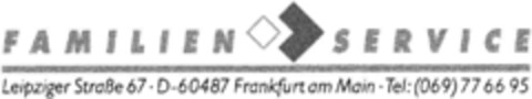 FAMILIEN SERVICE Logo (DPMA, 05.04.1994)