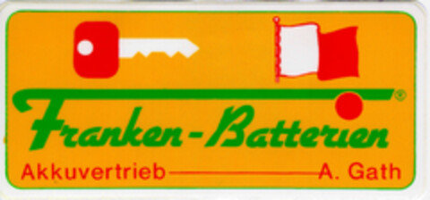 Franken-Batterien Akkuvertrieb A. Gath Logo (DPMA, 18.02.1984)