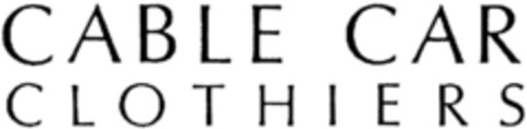 CABLE CAR CLOTHIERS Logo (DPMA, 13.07.1991)