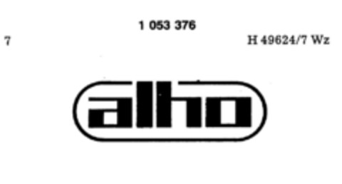 alho Logo (DPMA, 30.01.1982)