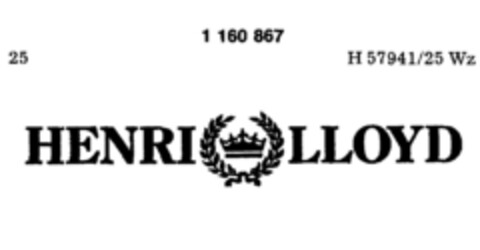 HENRI LLOYD Logo (DPMA, 23.06.1987)