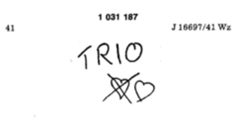 TRIO Logo (DPMA, 03/27/1981)