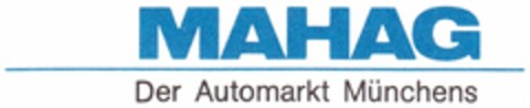 MAHAG Der Automarkt Münchens Logo (DPMA, 04/02/1979)