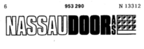 NASSAU DOOR AS Logo (DPMA, 22.11.1972)