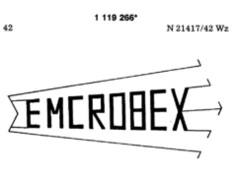 EMCROBEX Logo (DPMA, 19.01.1988)