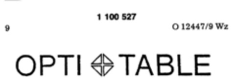 OPTI TABLE Logo (DPMA, 26.03.1986)