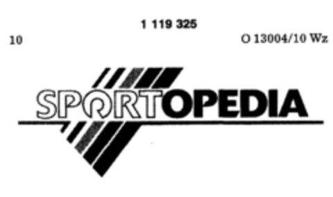 SPORTOPEDIA Logo (DPMA, 06.08.1987)