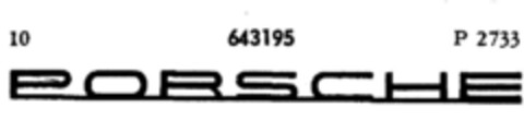 PORSCHE Logo (DPMA, 03.10.1952)