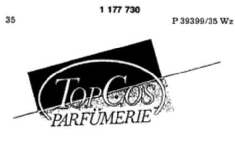 TOPCOS PARFÜMERIE Logo (DPMA, 18.04.1990)