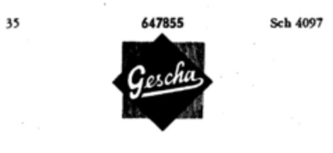 Gescha Logo (DPMA, 27.11.1952)