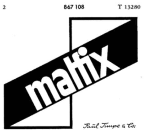 malfix Logo (DPMA, 10.05.1969)