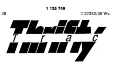 Thrifty Trac Logo (DPMA, 03/01/1988)