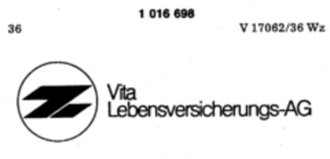 Vita Lebensversicherungs-AG Logo (DPMA, 04/03/1980)