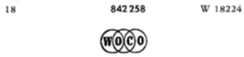 WOCO Logo (DPMA, 24.03.1966)