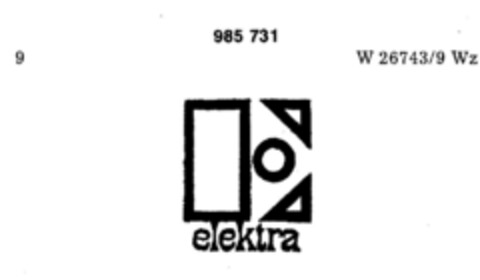 elektra Logo (DPMA, 24.12.1975)