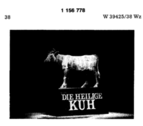 DIE HEILIGE KUH Logo (DPMA, 19.07.1989)