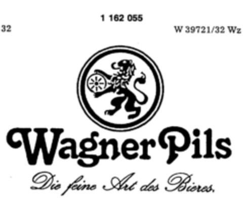 Wagner Pils Die feine Art des Bieres. Logo (DPMA, 17.10.1989)