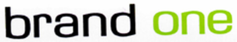 brand one Logo (DPMA, 09/19/2000)