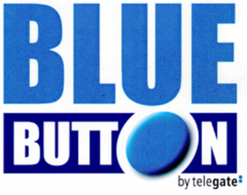 BLUE BUTTON by telegate: Logo (DPMA, 25.09.2000)