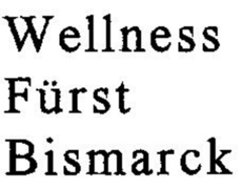 Wellness Fürst Bismarck Logo (DPMA, 11/30/2001)