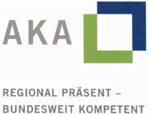 AKA REGIONAL PRÄSENT - BUNDESWEIT KOMPETENT Logo (DPMA, 07/16/2013)