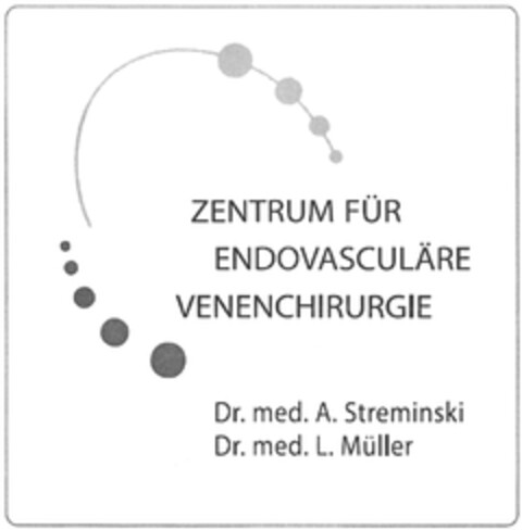 ZENTRUM FÜR ENDOVASCULÄRE VENENCHIRURGIE Dr. med. A. Streminski Dr. med. L. Müller Logo (DPMA, 07/23/2013)