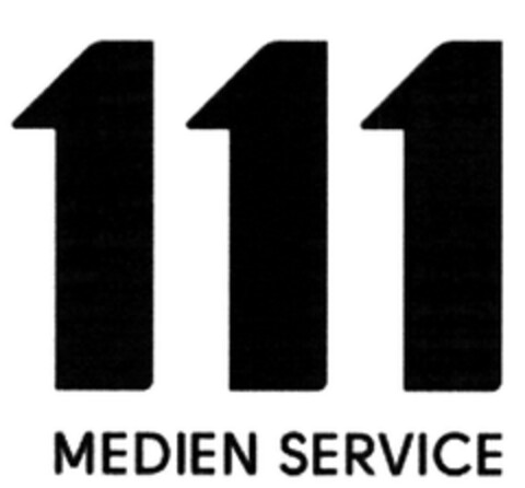 111 MEDIEN SERVICE Logo (DPMA, 22.07.2015)