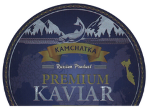 KAMCHATKA Russian Product PREMIUM KAVIAR Logo (DPMA, 28.11.2019)