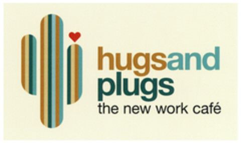 hugsandplugs the new work café Logo (DPMA, 16.02.2022)