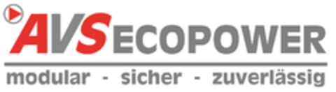 AVS ECOPOWER modular · sicher · zuverlässig Logo (DPMA, 19.05.2022)