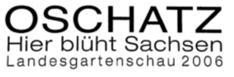 OSCHATZ Hier blüht Sachsen Landesgartenschau 2006 Logo (DPMA, 09.04.2002)
