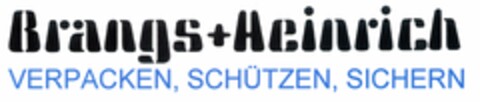 Brangs+Heinrich VERPACKEN, SCHÜTZEN, SICHERN Logo (DPMA, 05/27/2004)