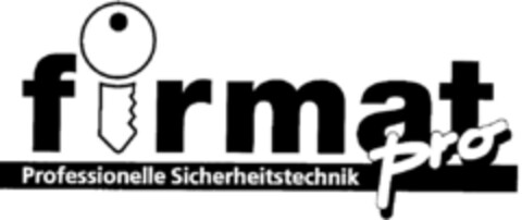 firmat pro Professionelle Sicherheitstechnik Logo (DPMA, 03/11/1997)