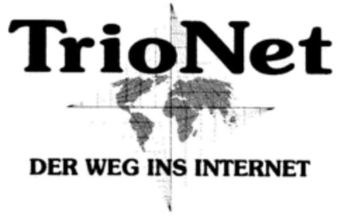 TrioNet DER WEG INS INTERNET Logo (DPMA, 14.11.1997)