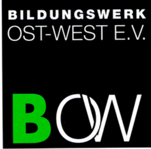 BILDUNGSWERK OST-WEST E.V. BOW Logo (DPMA, 27.05.1999)