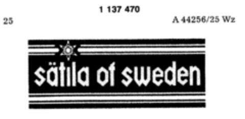 sätila of sweden Logo (DPMA, 05.03.1988)