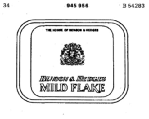 BENSON&HEDGES MILD FLAKE Logo (DPMA, 26.04.1975)