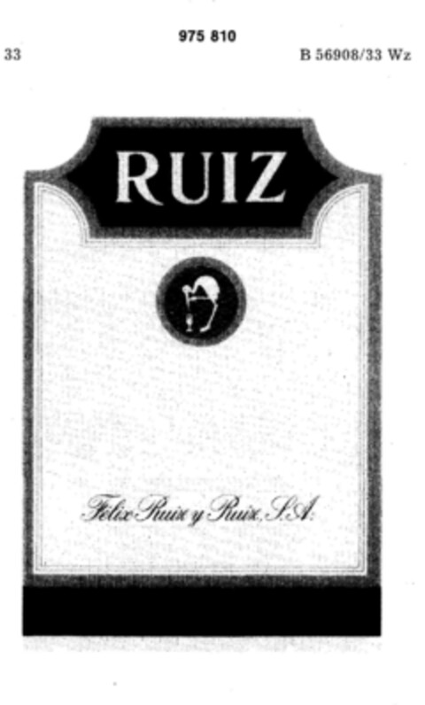 RUIZ Logo (DPMA, 09/30/1976)