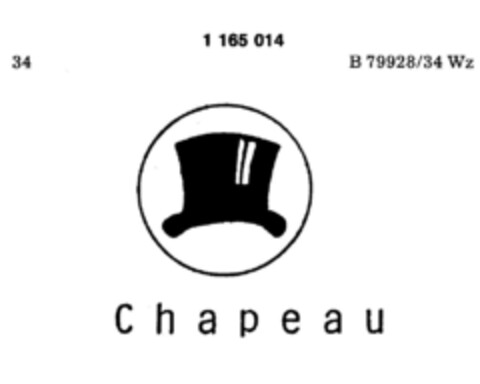 Chapeau Logo (DPMA, 08.08.1986)