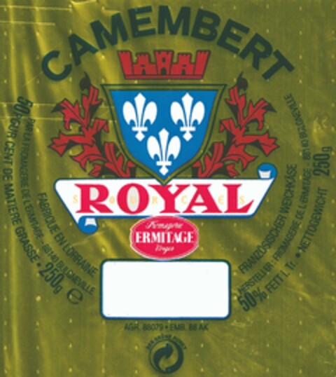 CAMEMBERT ROYAL Logo (DPMA, 08.05.1993)