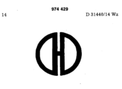 974429 Logo (DPMA, 30.07.1977)