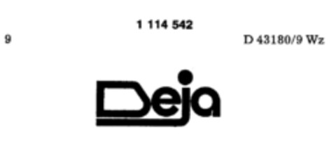 Deja Logo (DPMA, 03/28/1987)