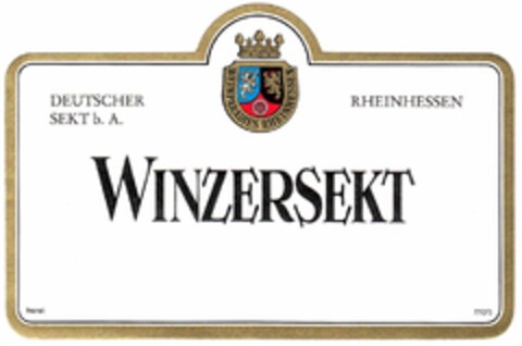 WINZERSEKT DEUTSCHER SEKT b. A. RHEINHESSEN Logo (DPMA, 14.02.1984)