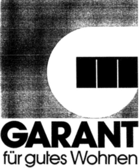 GARANT für gutes Wohnen Logo (DPMA, 14.12.1990)