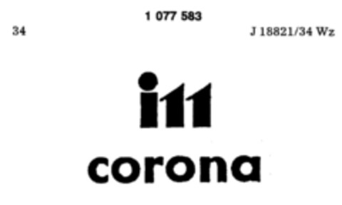 i 11 corona Logo (DPMA, 12/28/1983)