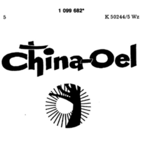 China-Oel Logo (DPMA, 13.09.1986)