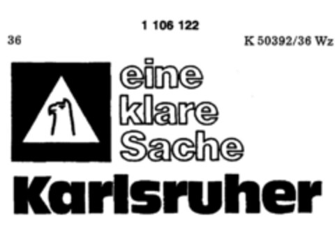 eine klare Sache Karlsruher Logo (DPMA, 10.10.1986)