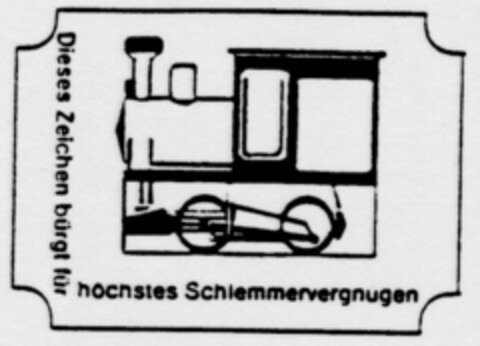 Dieses Zeichen bürgt für höchstes Schlemmervergnügen Logo (DPMA, 02/16/1990)