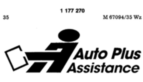 Auto Plus Assistance Logo (DPMA, 04/03/1990)