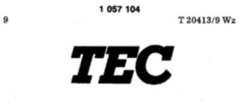 TEC Logo (DPMA, 26.06.1980)